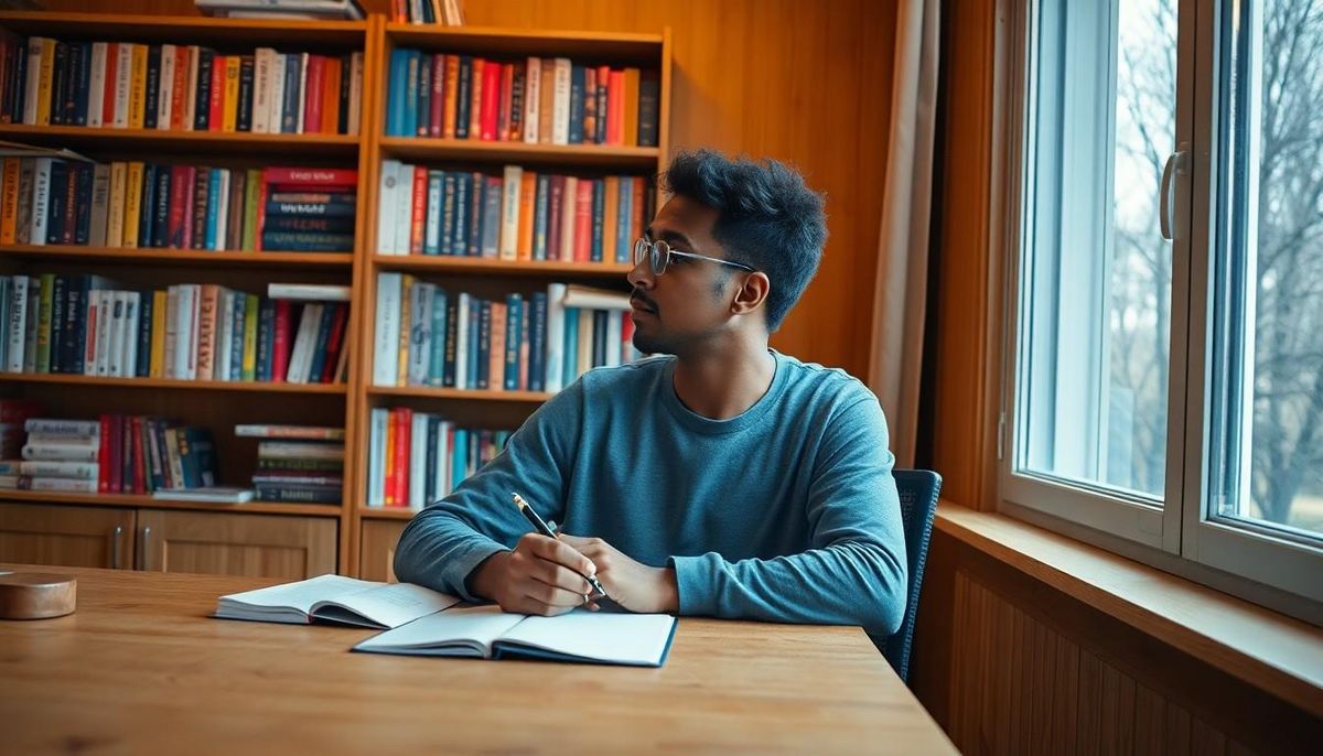 Professional reflecting on personal strengths and weaknesses through honest self-assessment