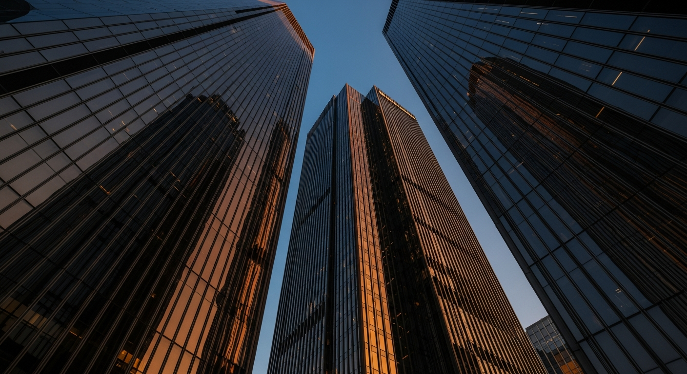 Modern architectural skyline