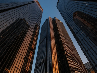Modern architectural skyline