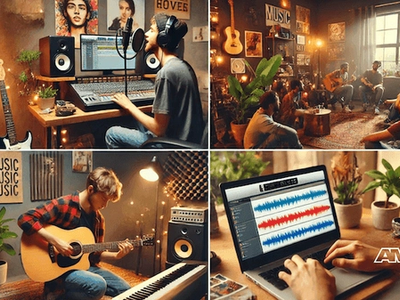 Music industry professional working on get your music out there: a guide to effective promotion techniques