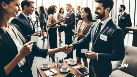 Marketing team discussing networking strategies for strengthening your personal brand