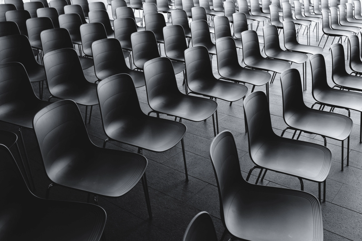 Audience, chairs.
