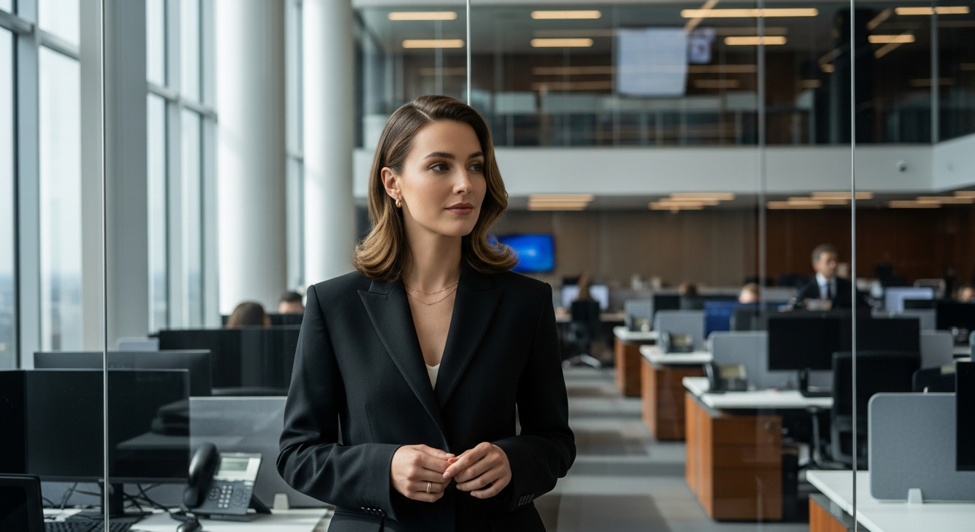 PR professional in modern newsroom with natural light - media relations statistics