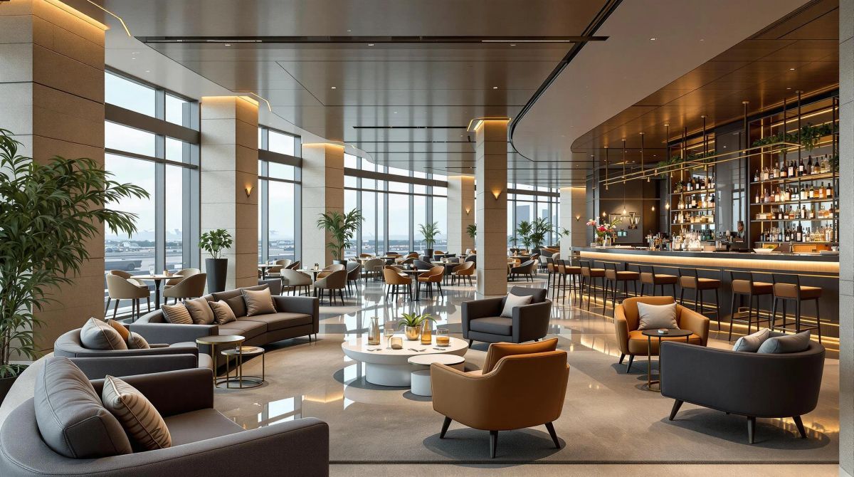 Visual representation of Inside PS: The Private Airport Lounge Redefining Luxury Travel in 2026 concepts
