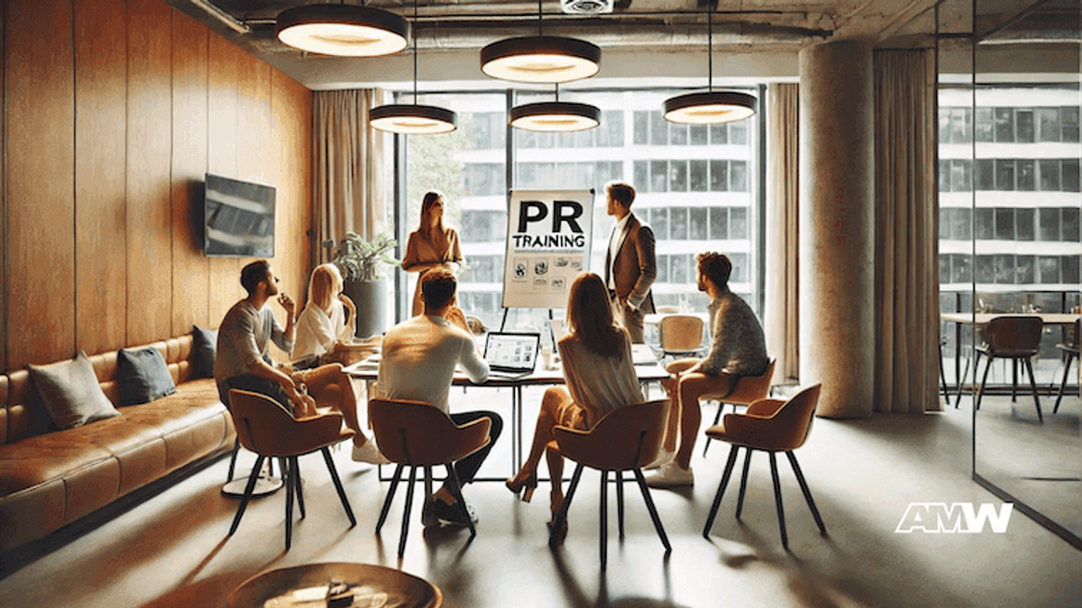 PR team strategizing top 10 pr training tips for 2025