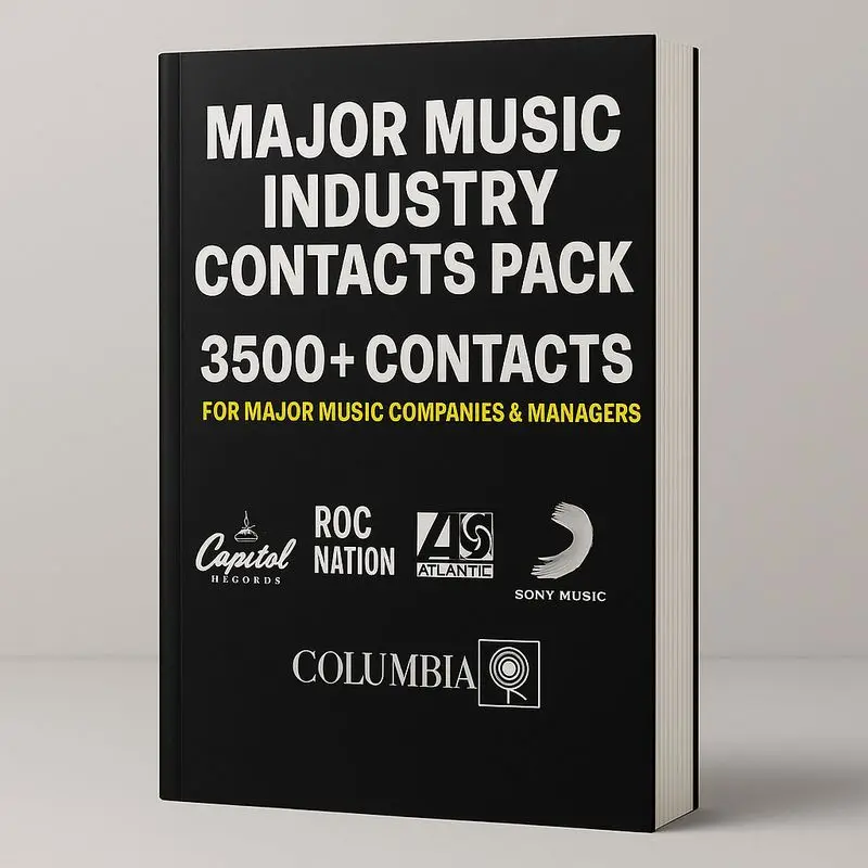 Major Music Industry Contacts Pack