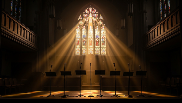 Gospel and Christian music promotion with choir microphones