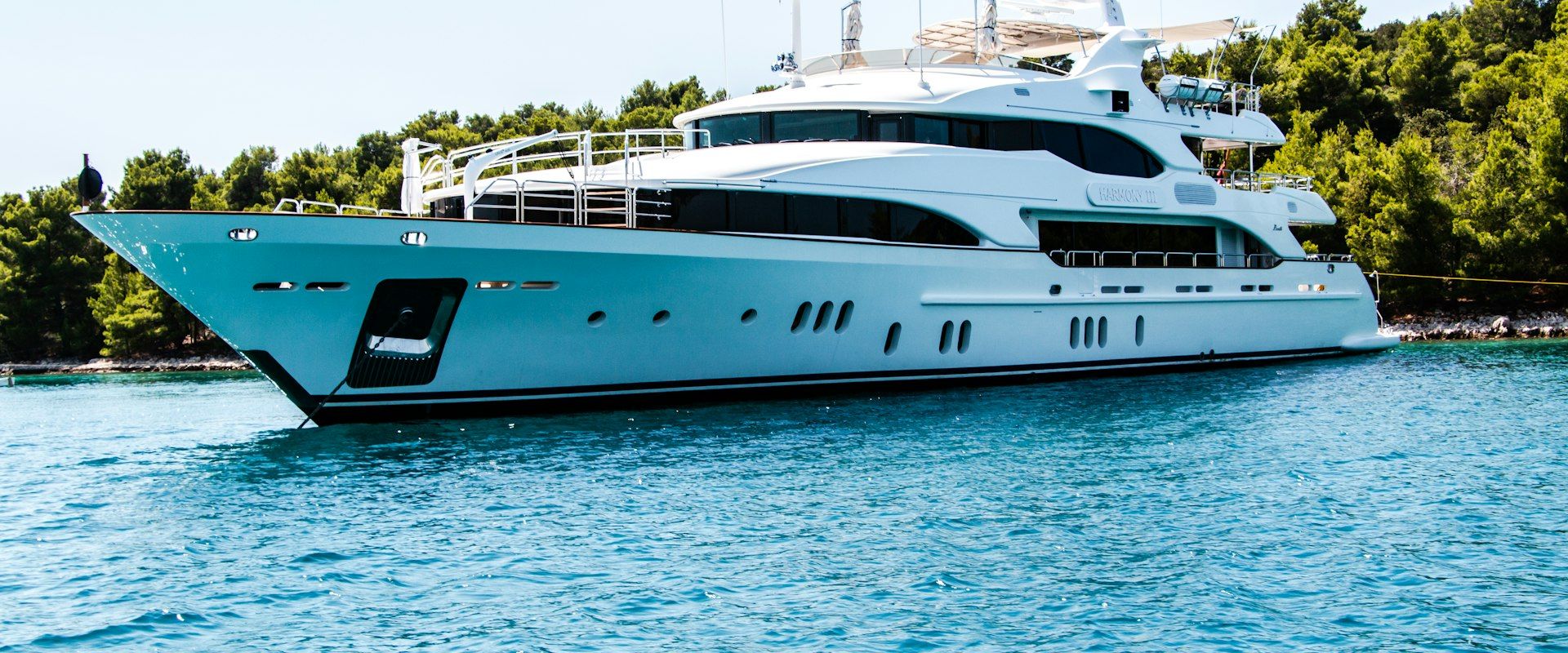 Luxury yacht on crystal blue waters - Yacht & Marine PR