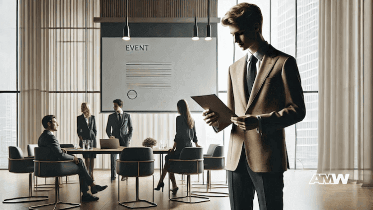 Business team meeting in modern office.