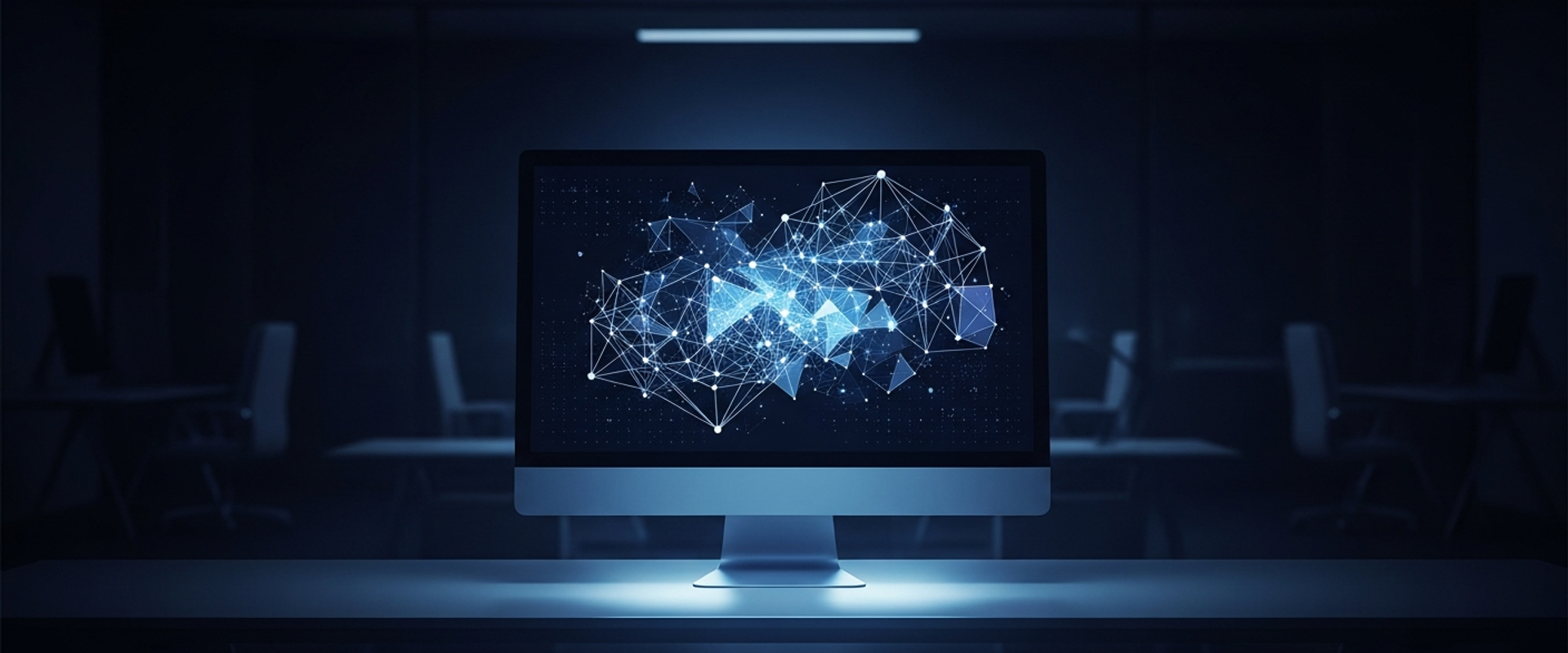 AI technology interface alongside traditional marketing strategy