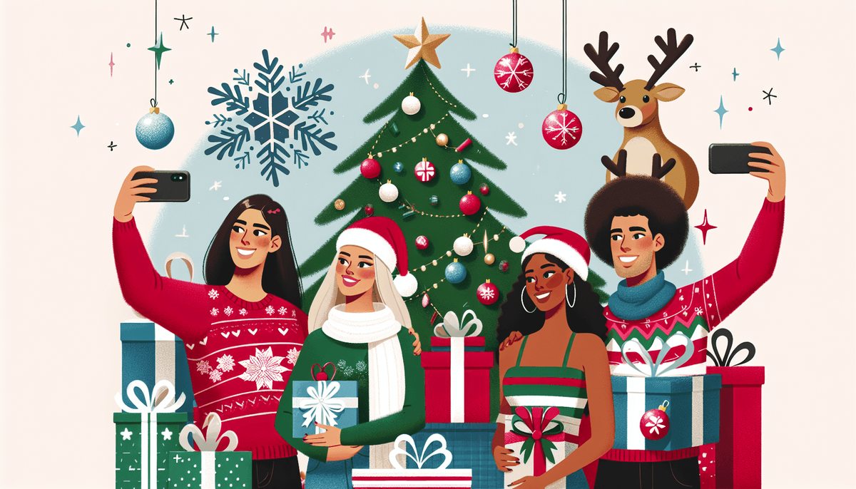 Engaging social media campaign, ecommerce store, christmas gift cards, holiday marketing campaigns.