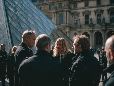 Professional concept illustration for after the heist: how the louvre turned crisis into a masterclass in transparency and