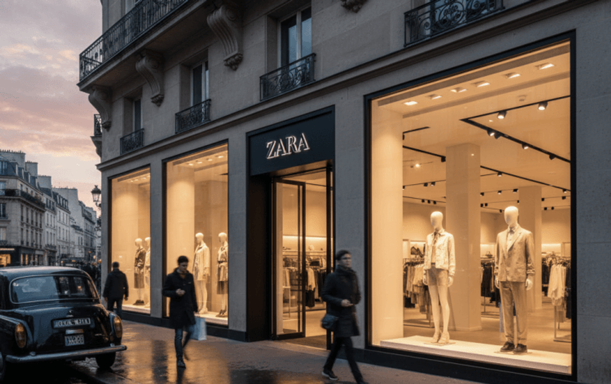 Example showcasing The Minimalist Power of Zara Advertising in a Noisy Market