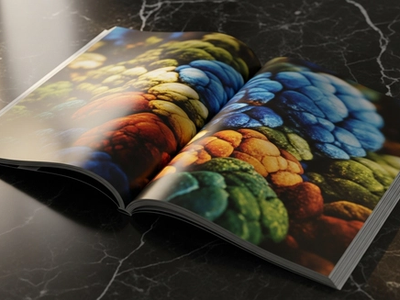 Editorial luxury magazine flat-lay