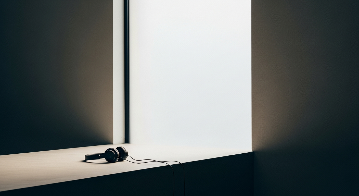 music streaming statistics — architectural editorial photograph