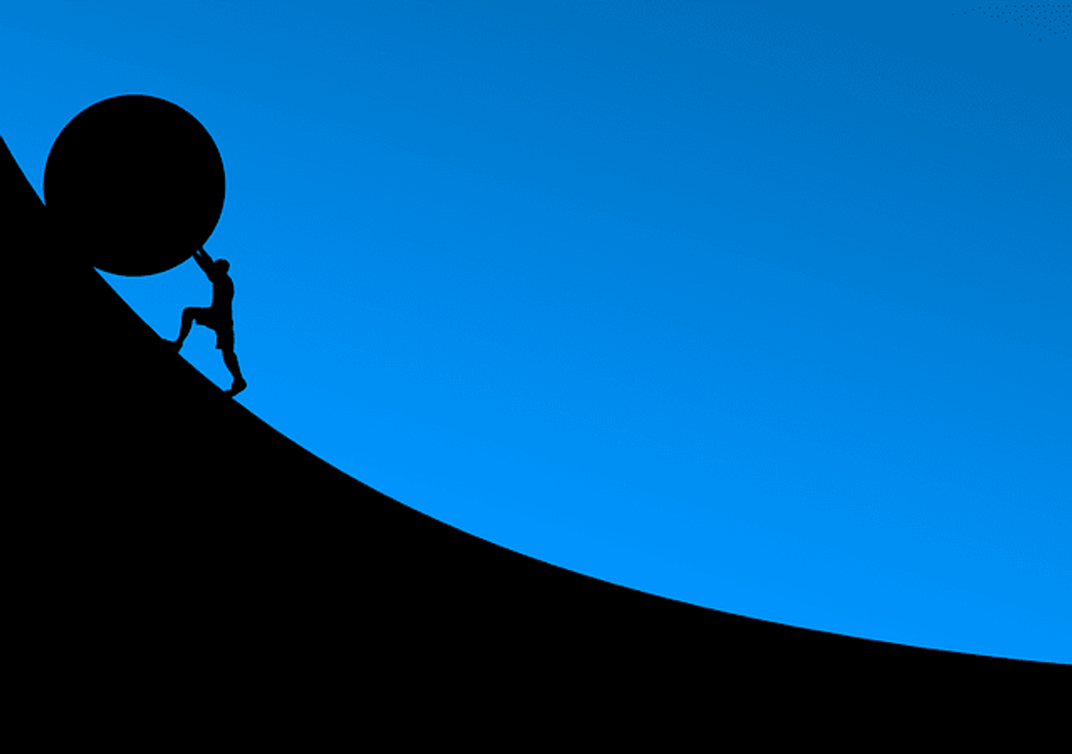 stone, push, overcoming, inbound marketing, traditional marketing, cold calling, inbound sales, outbound strategy