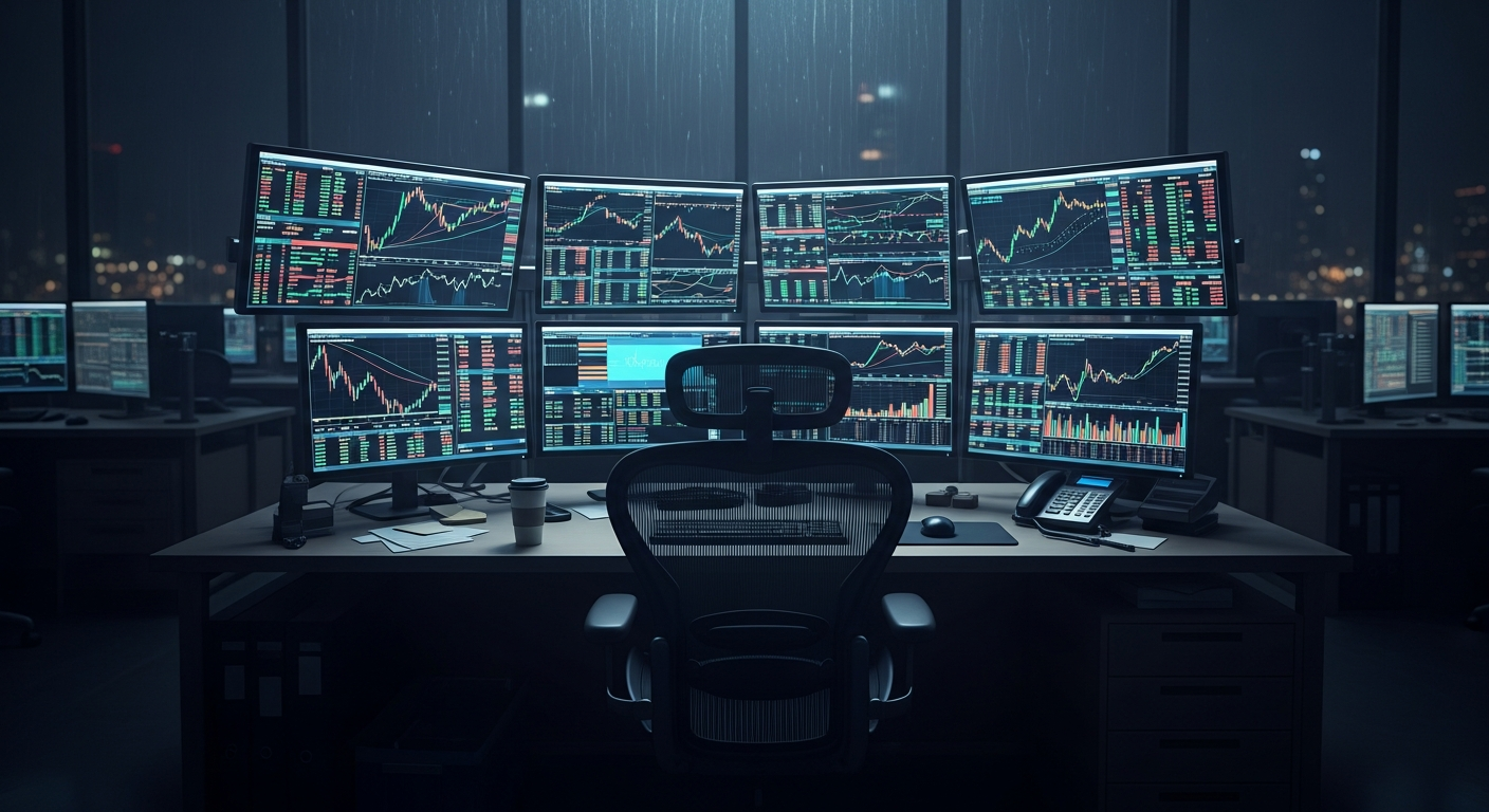 Financial services digital marketing with trading floor analytics