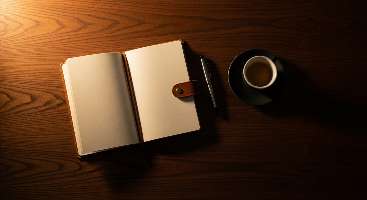 Editorial premium workspace flat-lay