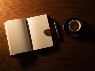 Editorial premium workspace flat-lay