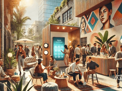 Marketing team discussing experiential marketing: creating immersive brand experiences