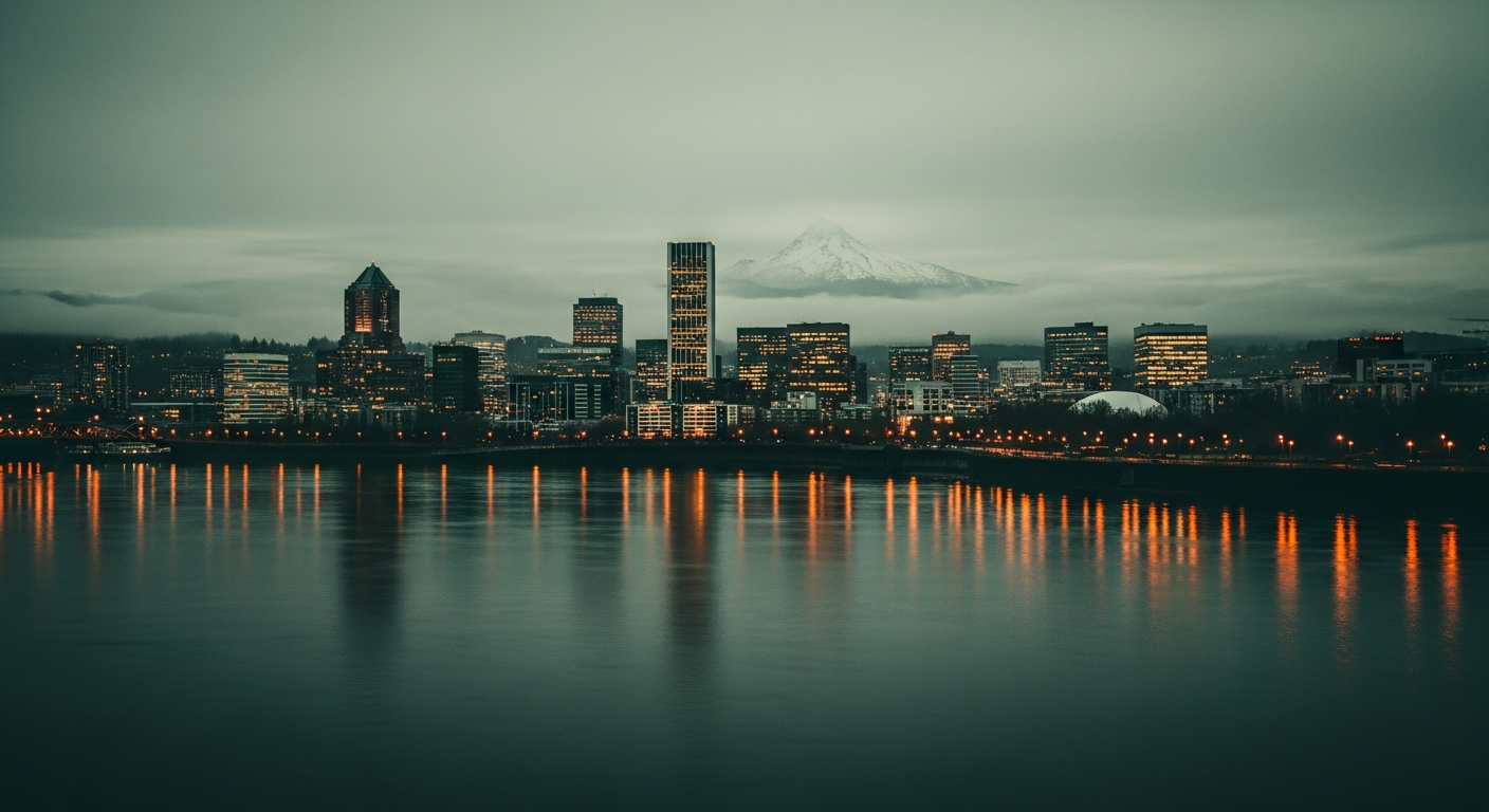 Social Media Management in Portland - Oregon skyline