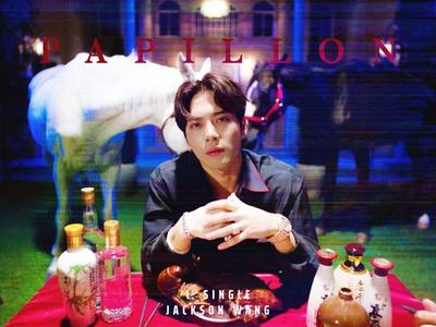 Professional concept illustration for jackson wang to release anticipated debut single "papillon"