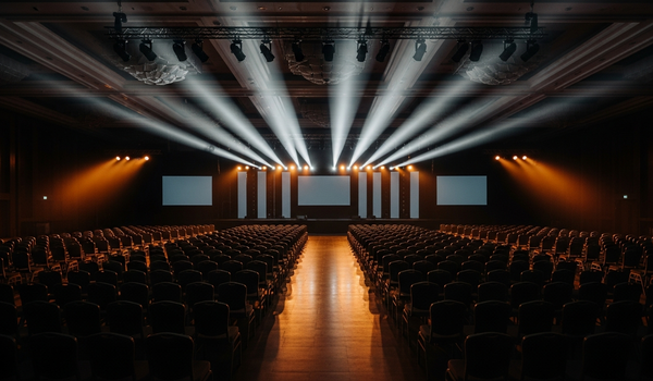 Event industry analytics with conference venue and data metrics