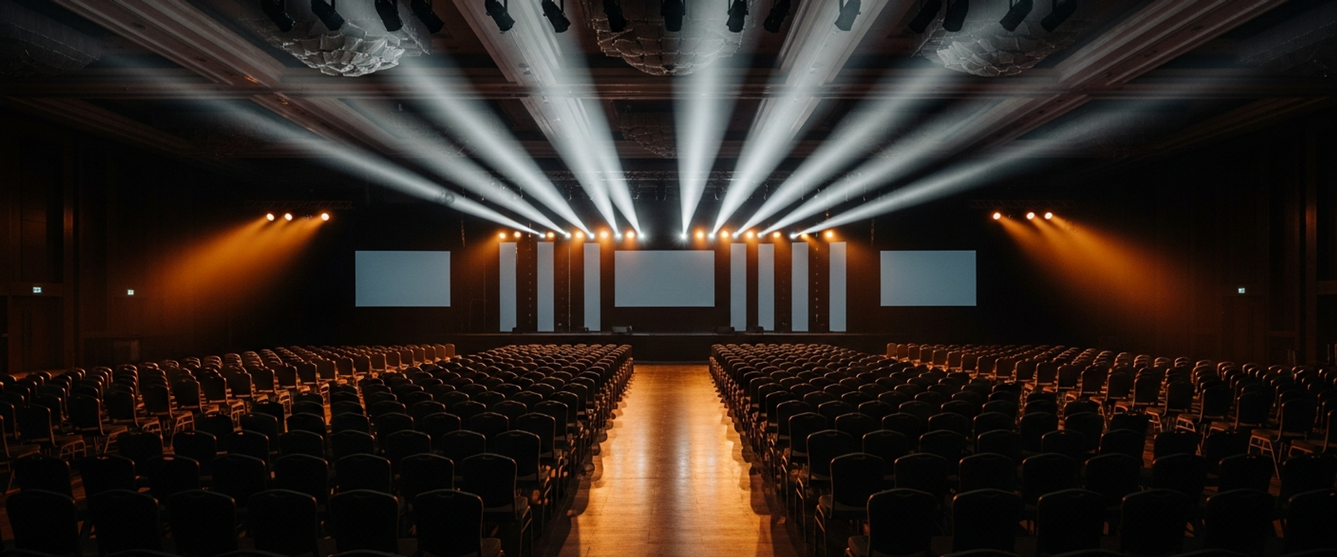 Event industry analytics with conference venue and data metrics