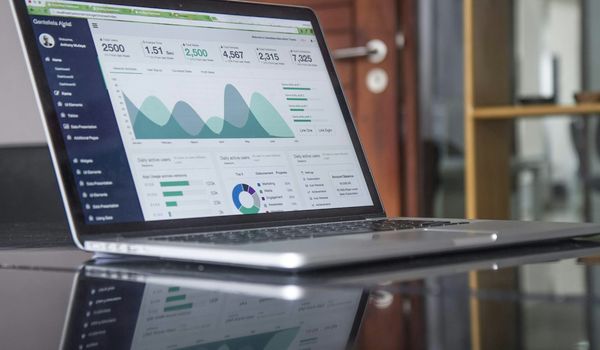 SaaS dashboard and digital analytics