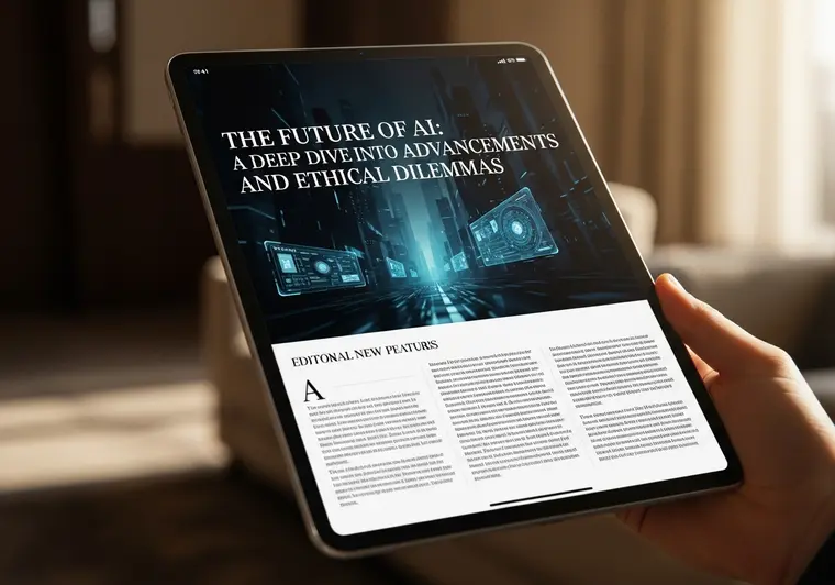 Launch Story editorial mockup