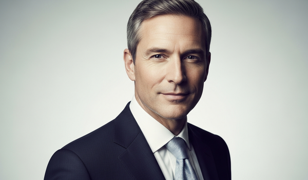 Business executive representing professional reputation management