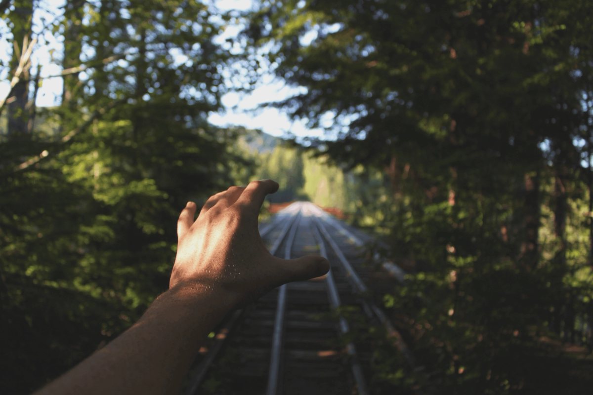 Reach, hand.