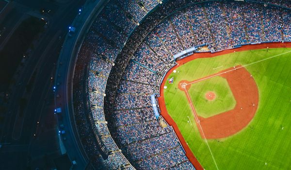 Sports stadium filled with fans