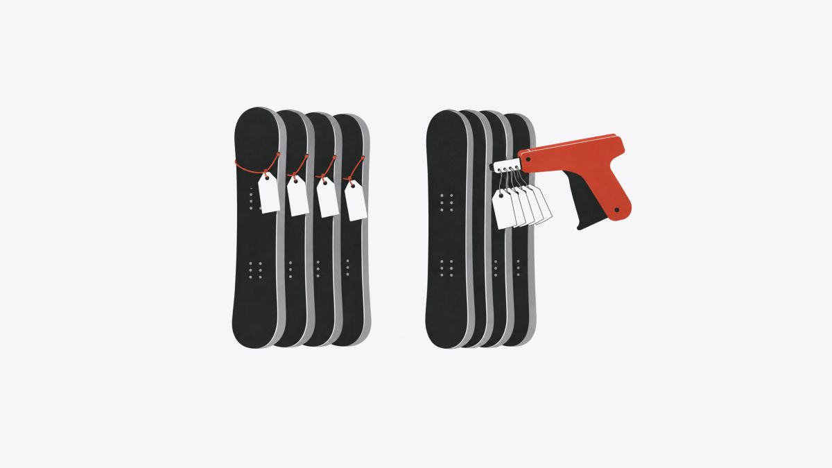Illustration: Off-the-shelf tools made every product a separate chore each item entered by hand; hours spent before selling anything; a faster tool built from scratch. A slow store builder made cataloguing take longer than it should.