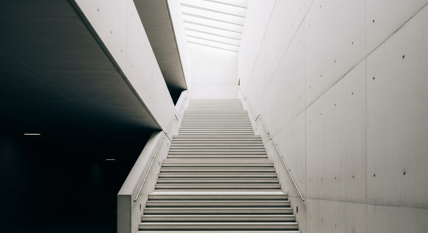marketing attribution statistics — architectural editorial photograph