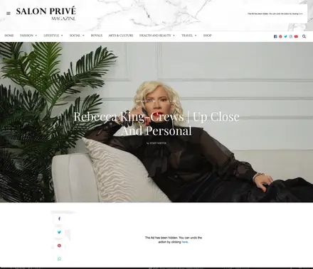 Salon Privé feature for an AMW client