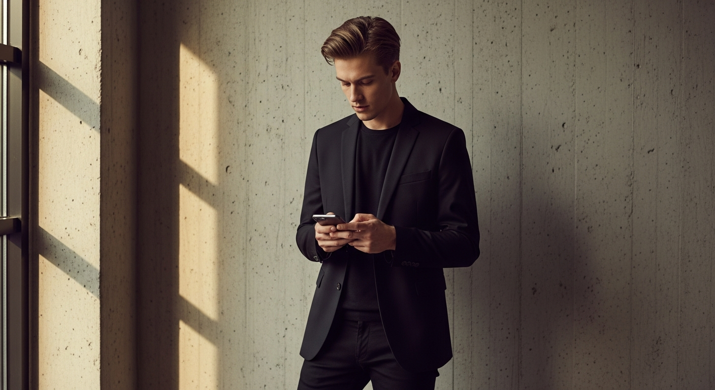 Creative professional reviewing TikTok marketing strategy on mobile device