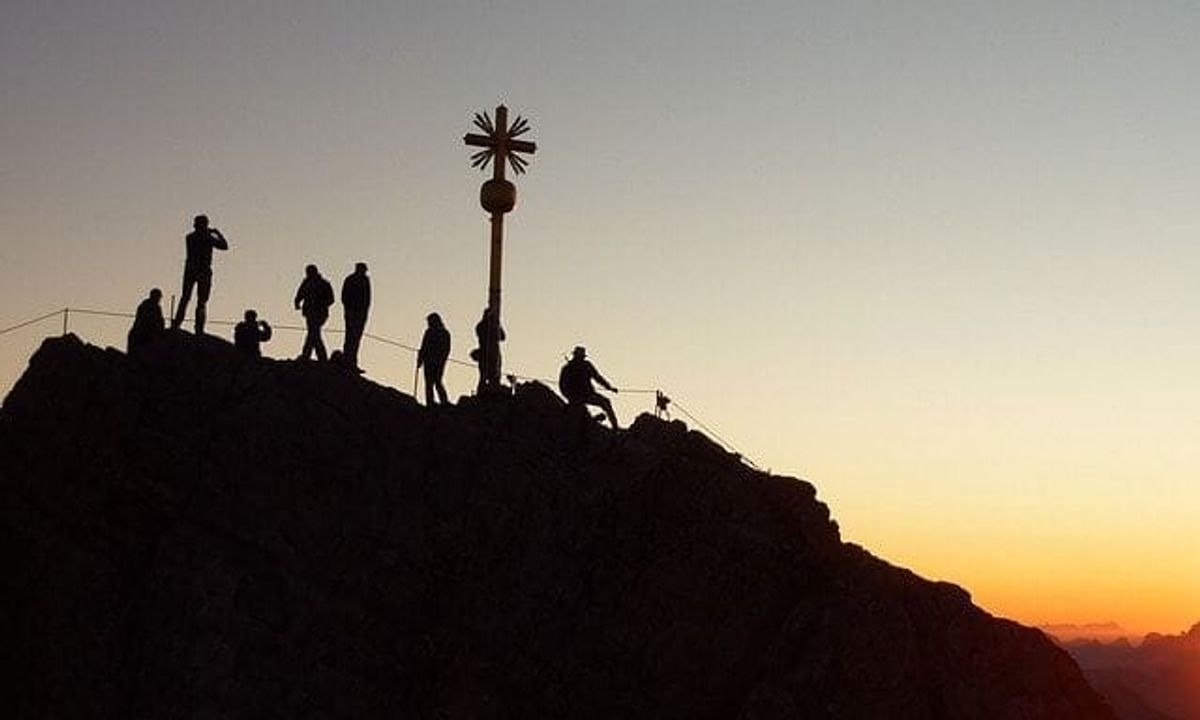 mountaineer, sunrise, shadow play, integrated marketing communication