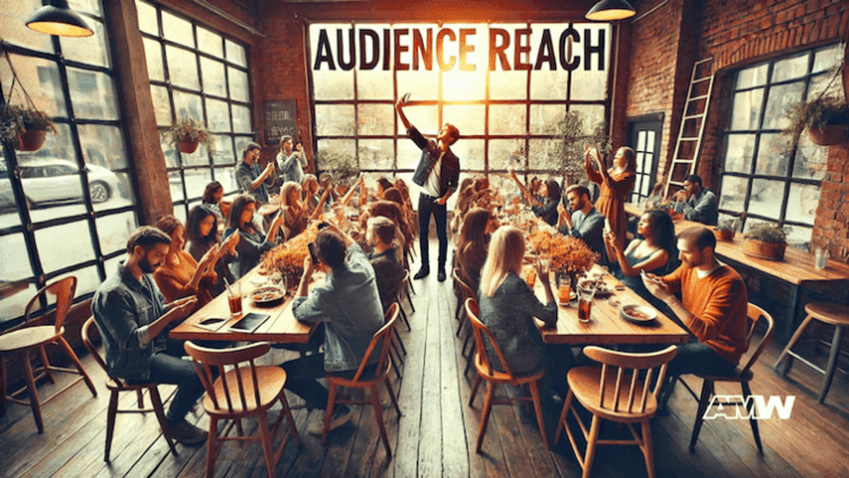 Audience Reach in modern restaurant gathering