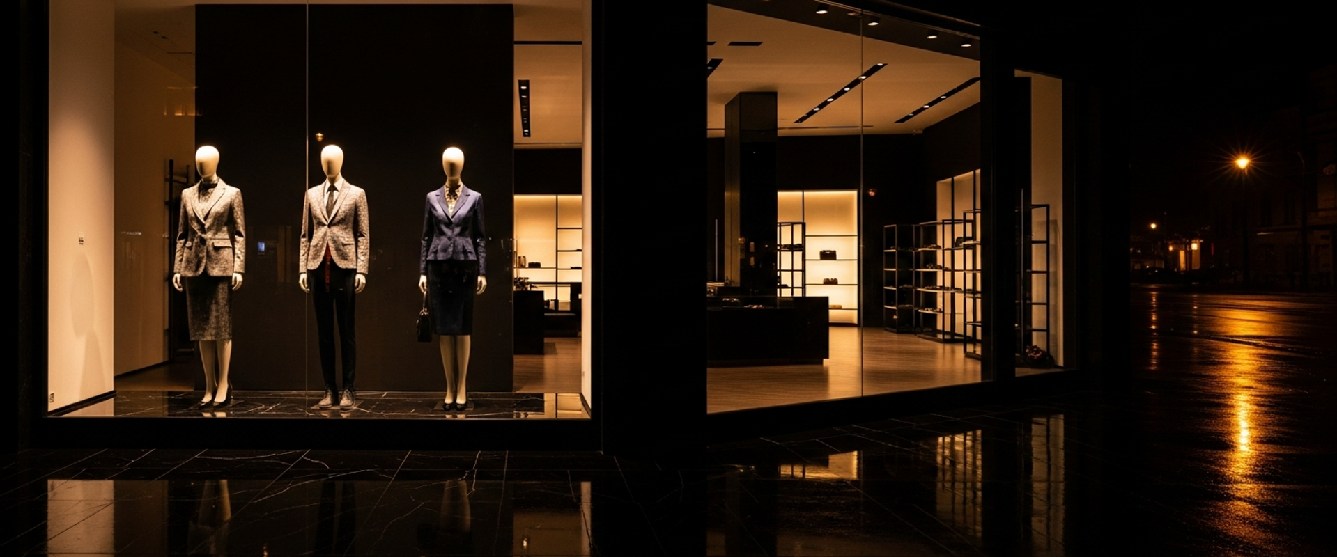 Retail digital marketing with premium store display