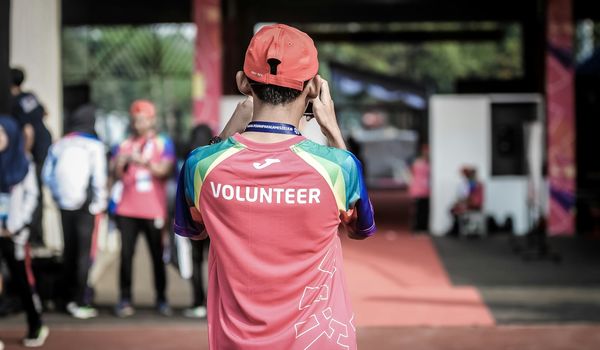 Volunteers and community representing nonprofit work