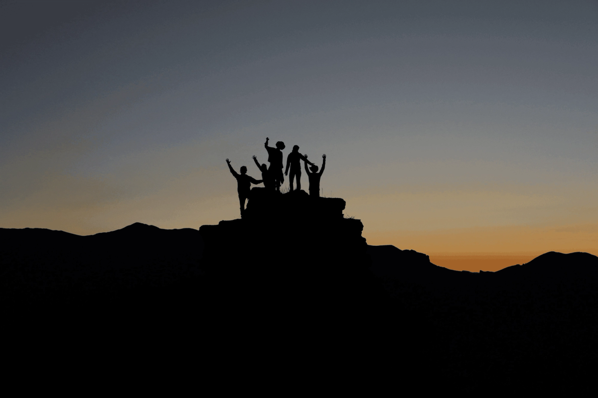 Team, silhoutte.