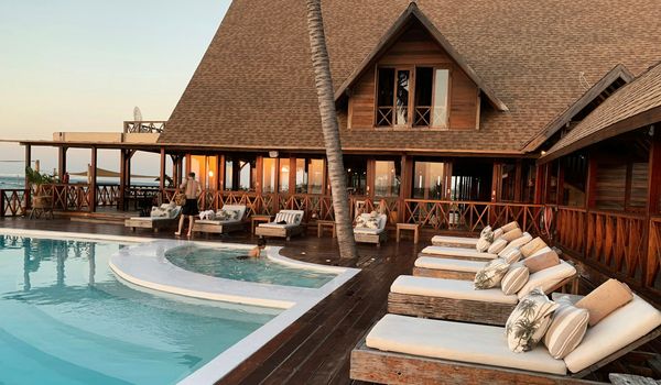 Luxury hotel lobby representing hospitality