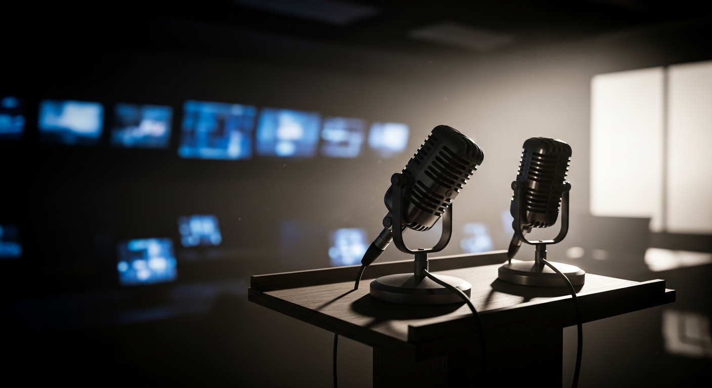 Press release and media outreach strategy in professional newsroom setting