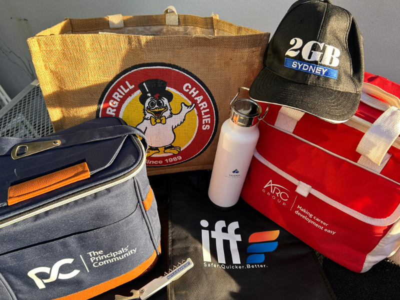 Range of promotional items