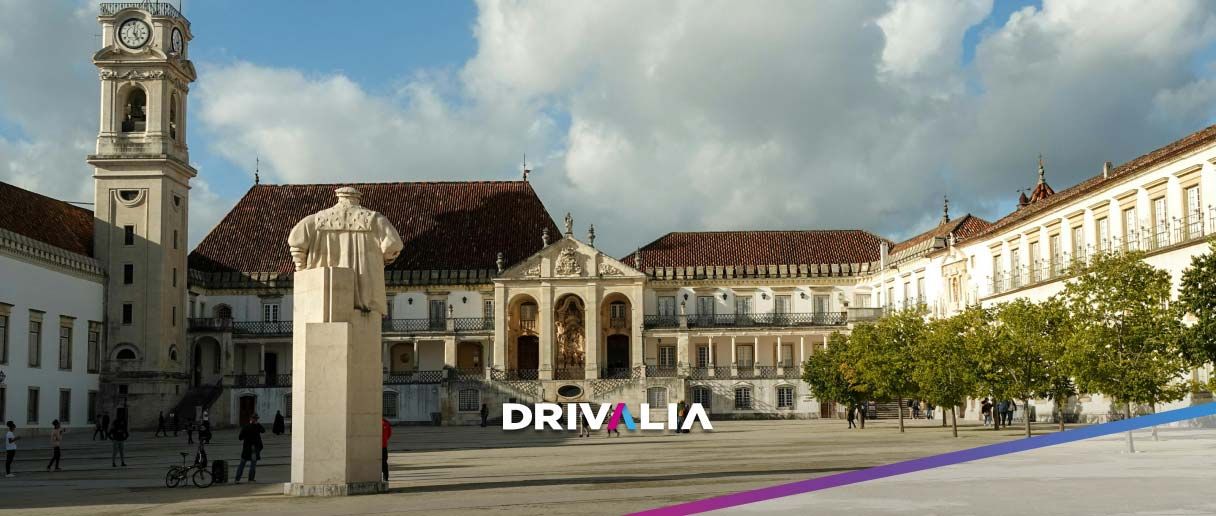 Aluguer de carros Coimbra: comece a viagem a partir da estação de comboios ou do centro da cidade