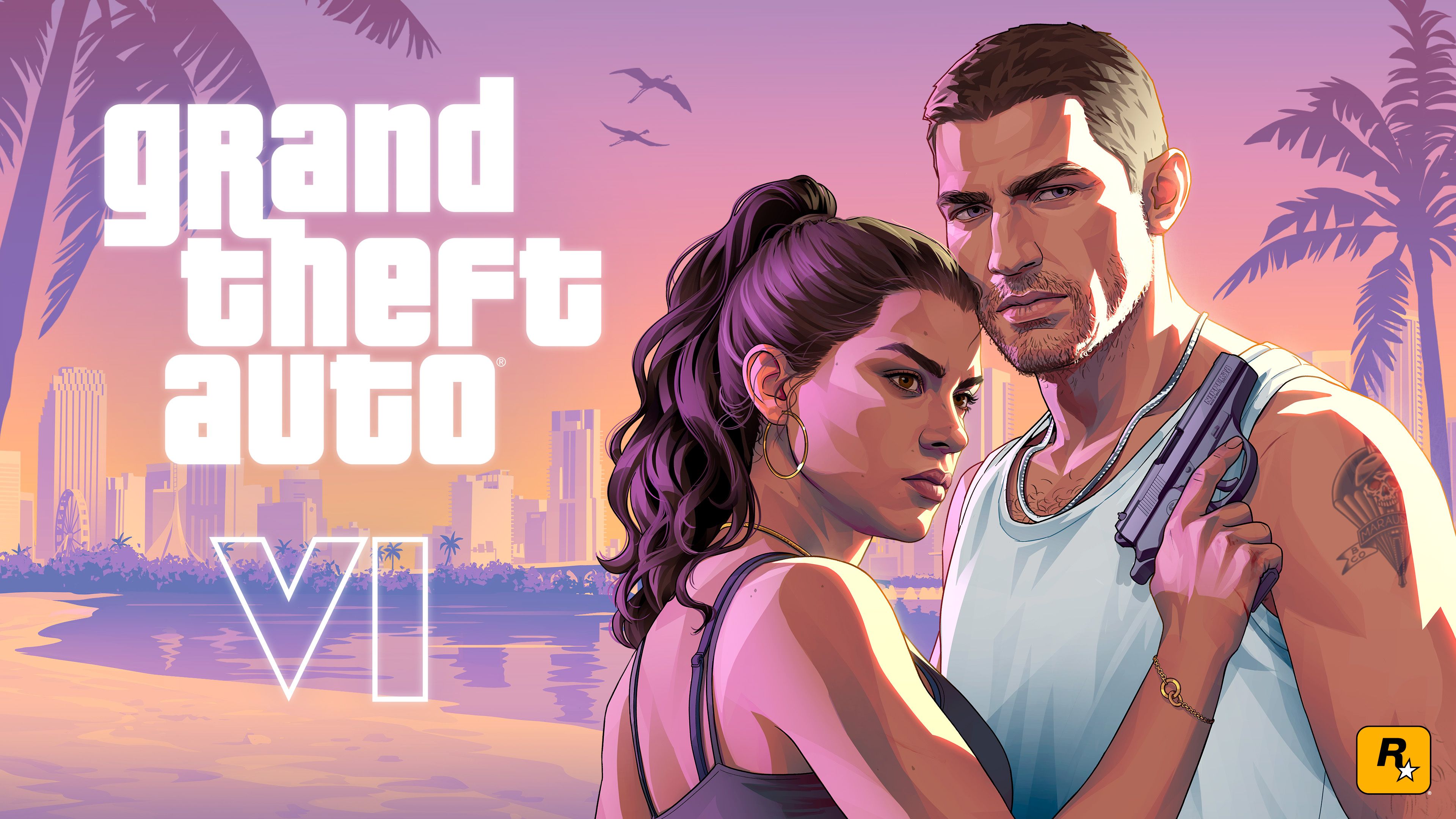 Jason and Lucia — official Grand Theft Auto VI artwork