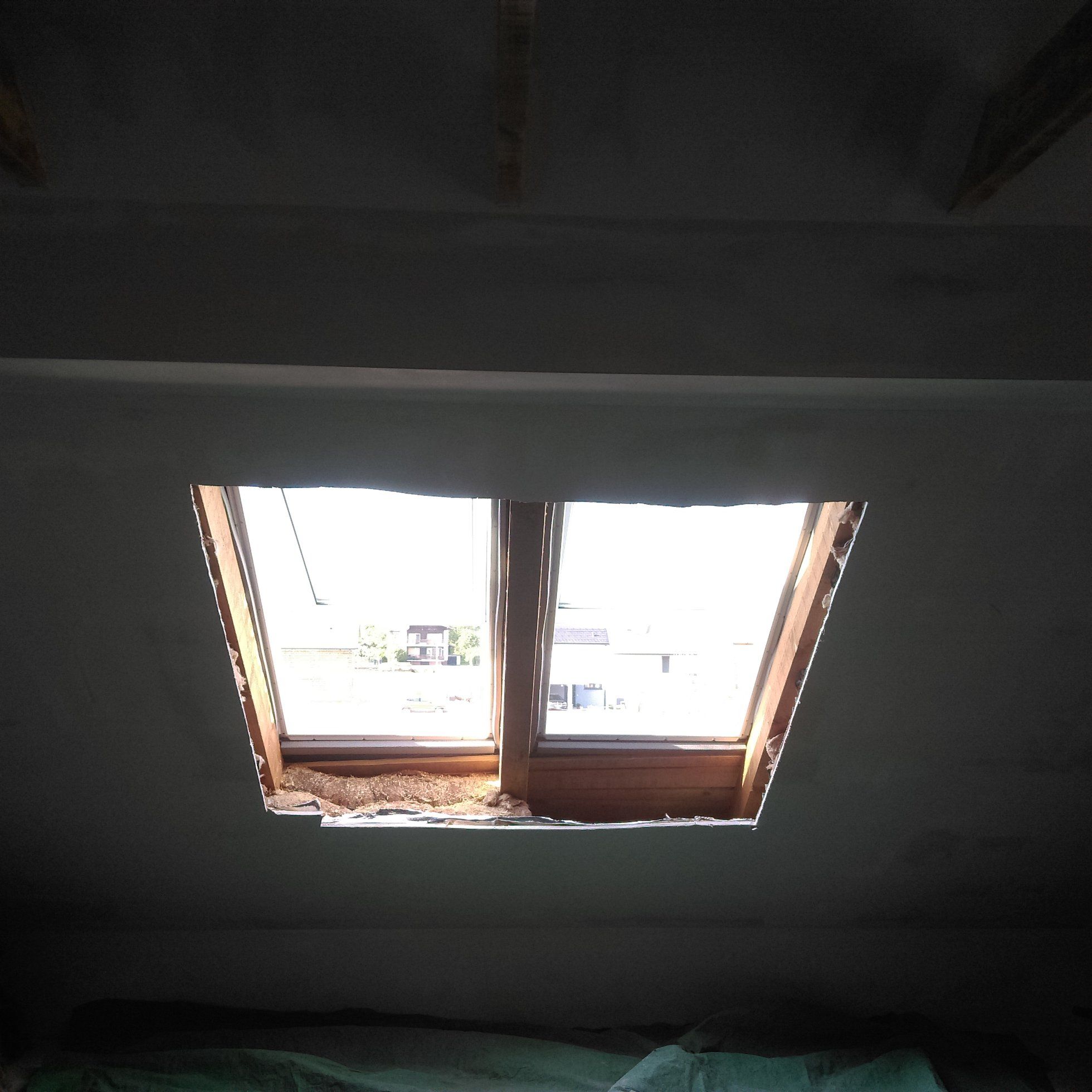 Velux, dvojček – pred vgradnjo
