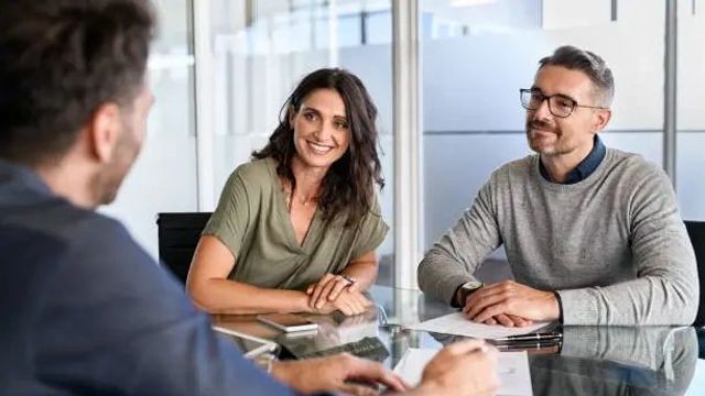 couple listening to financial advice