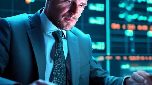 Investor is on the stock market